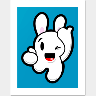 Funny Bunny Posters and Art